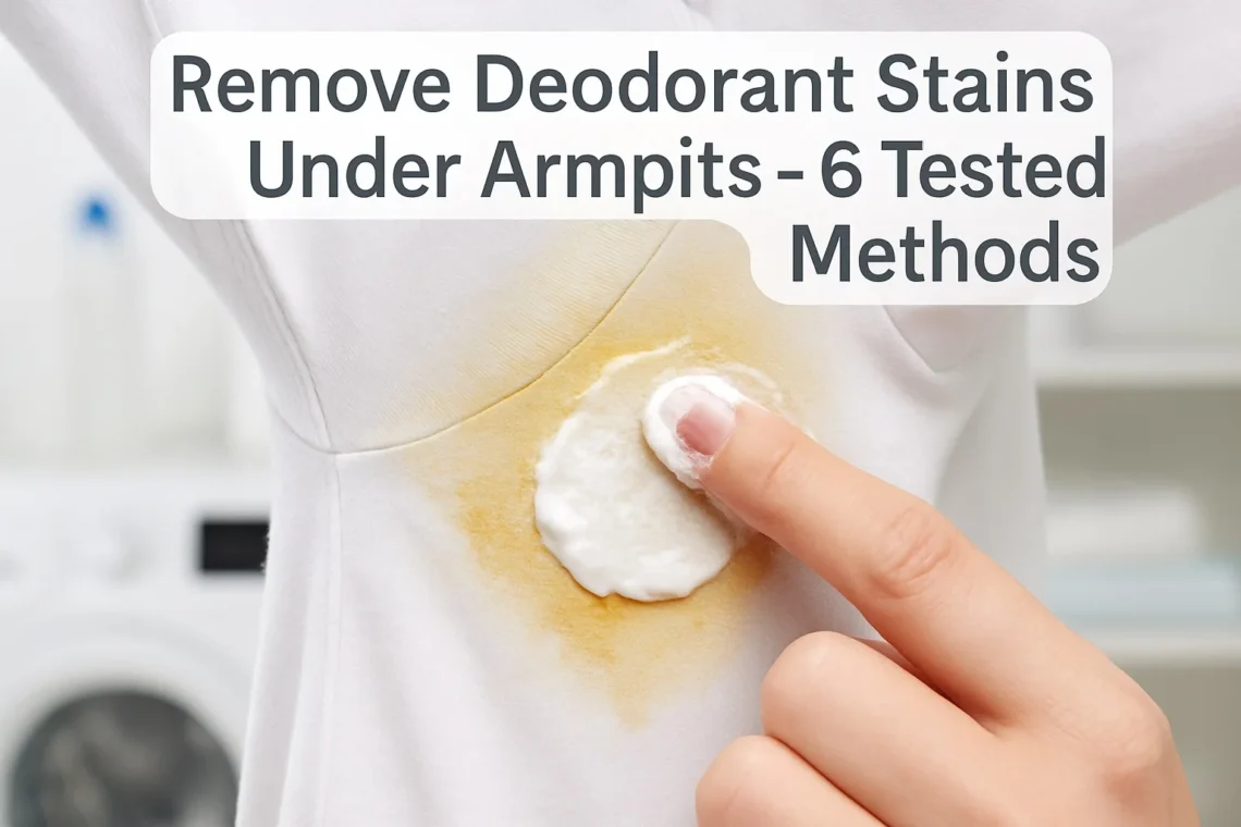Remove Deodorant Stains Under Armpits – 6 Tested Methods