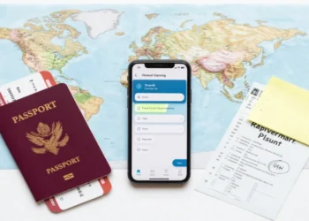 Vacation planning essentials with map passport and travel documents showing how to avoid common planning mistakes