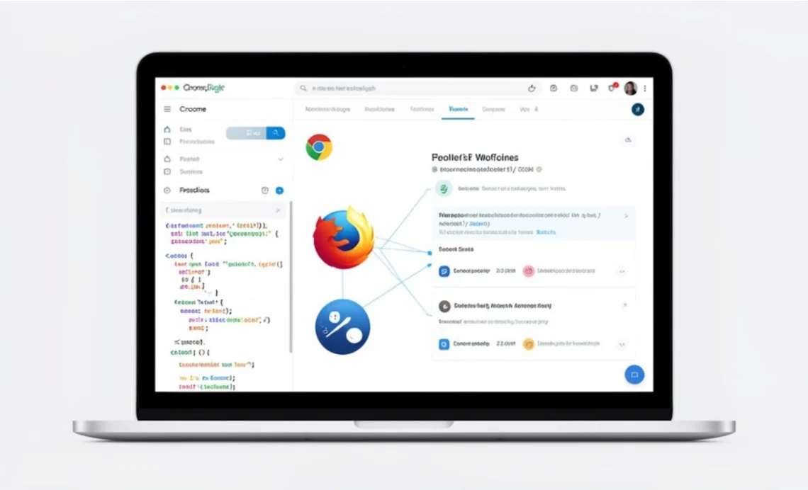 Selenium WebDriver automated testing framework showing cross-browser web application testing across multiple browsers