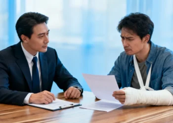 Personal injury attorney consulting with an injured client about Personal Injury Legal and Medical Tips, health-affecting injuries