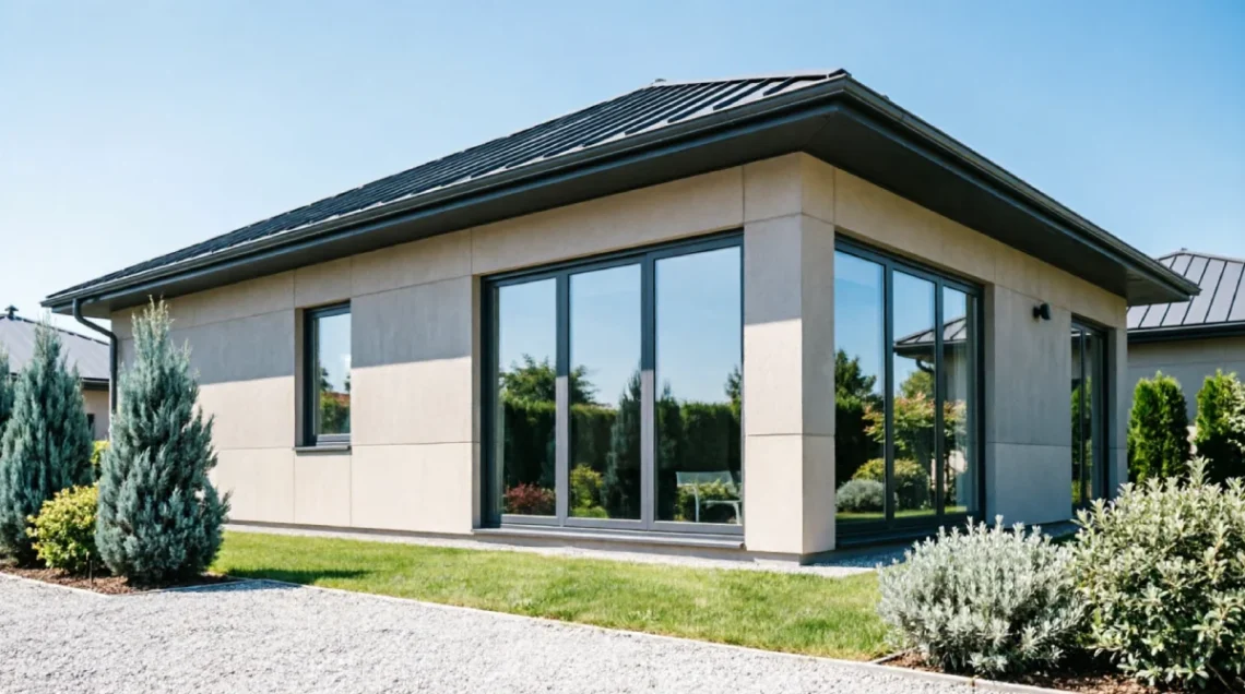 The Synergy of Integrated Home Remodeling and Roofing 1 Modern home exterior showcasing the seamless synergy between integrated home remodeling and a premium new roof